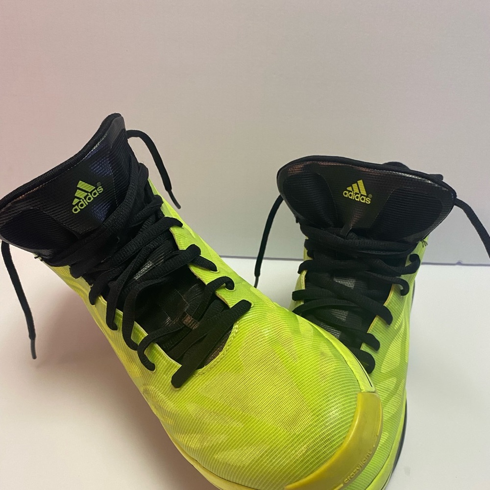 Adidas Men’s Neon Green Mesh Hi top Sneakers